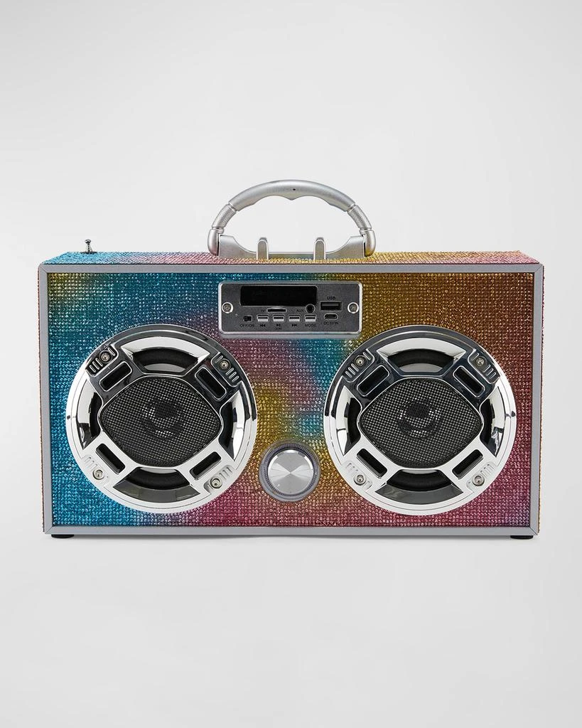 商品Wireless Express|Bluetooth Swirl Bling Couture Boombox,价格¥193,第1张图片