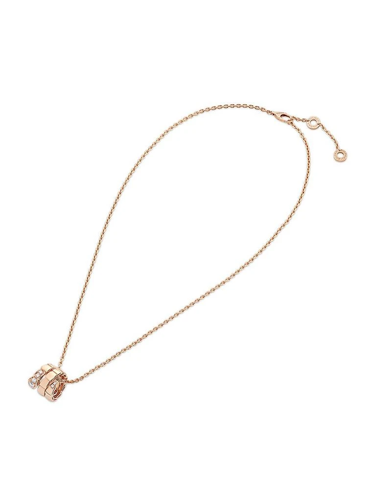 商品BVLGARI|Serpenti Viper 18K Rose Gold &amp; Pavé Diamond Pendant Necklace,价格¥45875,第3张图片详细描述