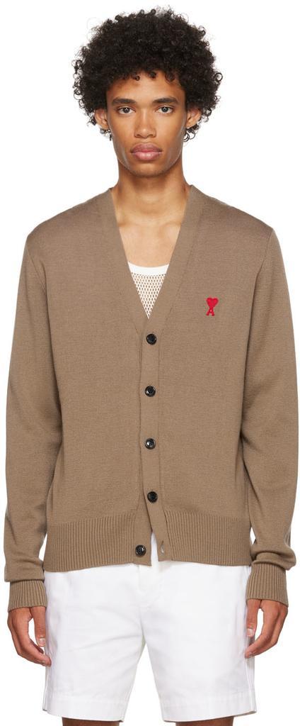商品AMI|Brown Ami de Cœur Cardigan,价格¥2197,第1张图片