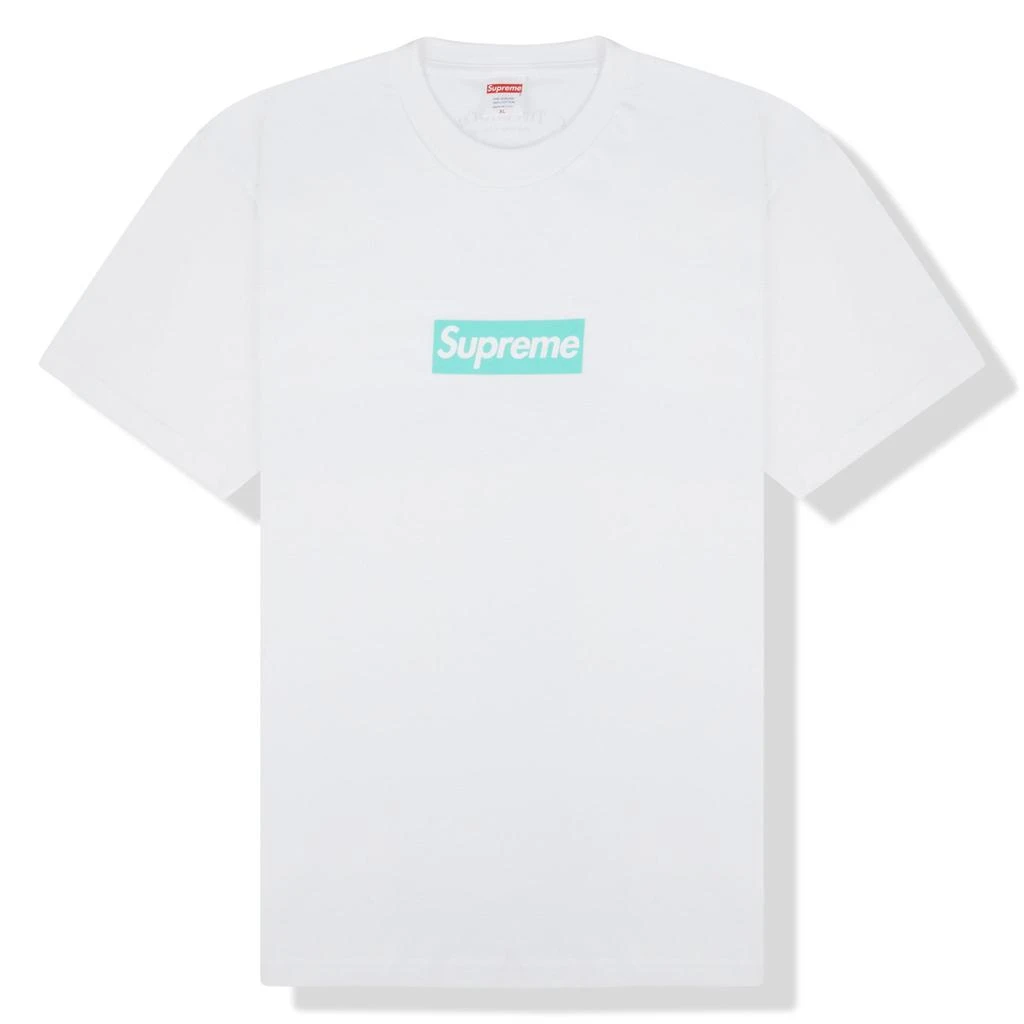 商品Supreme|Supreme Tiffany & Co Box Logo White T Shirt,价格¥2073,第1张图片