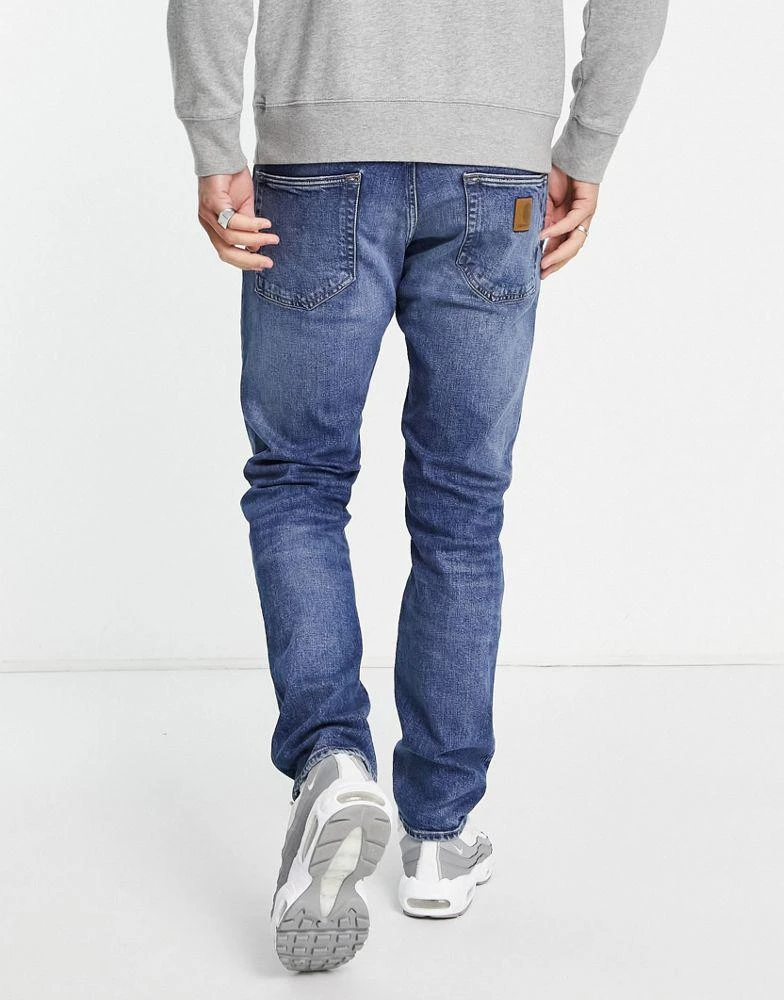 商品Carhartt|Carhartt WIP klondike relaxed tapered jeans in blue mid wash,价格¥869,第2张图片详细描述