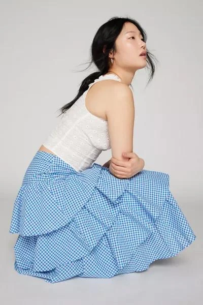 商品Kimchi Blue|Kimchi Blue Diana Tiered Maxi Skirt,价格¥749,第3张图片详细描述