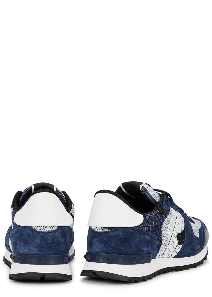 商品Valentino|Valentino Garavani Rockrunner blue camouflage sneakers,价格¥4359,第3张图片详细描述