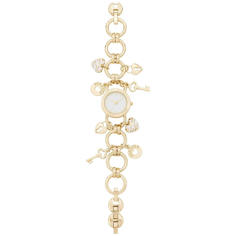 商品Charter Club|Women's Gold-Tone Key Charm Bracelet Watch 26mm, Created for Macy's,价格¥208,第1张图片