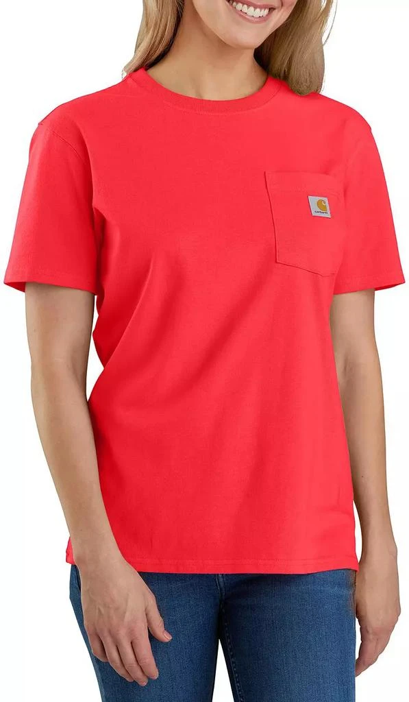 商品Carhartt|Carhartt Women's WK87 Workwear Pocket SS T-Shirt,价格¥166,第1张图片详细描述