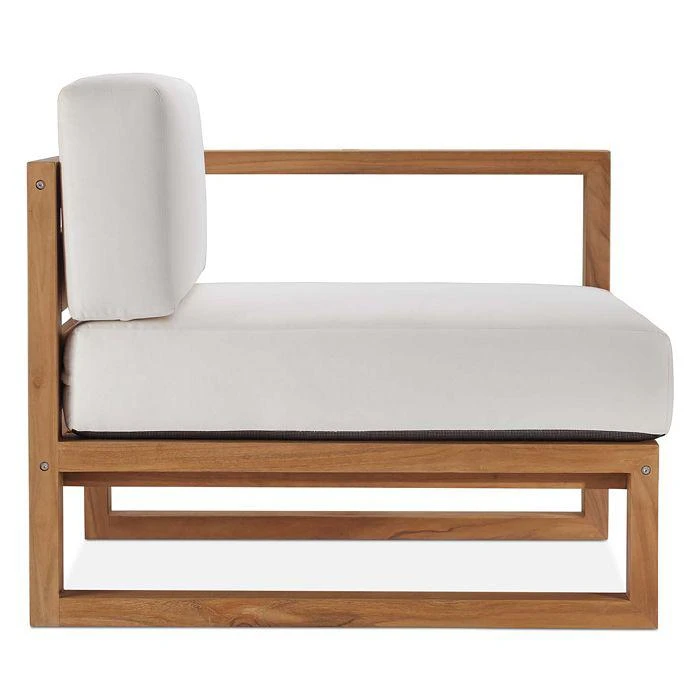 Upland Outdoor Patio Teak Wood 2-Piece Sectional Loveseat 商品