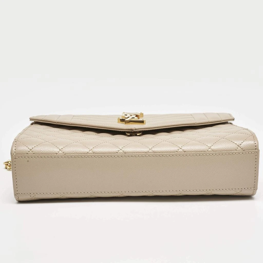 Saint Laurent Beige Mix Matelassé Leather Medium Envelope Chain Bag 商品