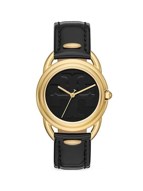 商品Tory Burch|The Miller Goldtone Stainless Steel & Leather Strap Watch,价格¥1407,第1张图片