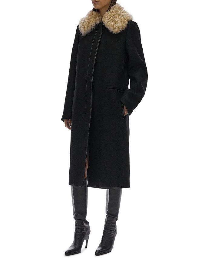 商品Helmut Lang|Faux Fur Collar Coat,价格¥6751,第3张图片详细描述