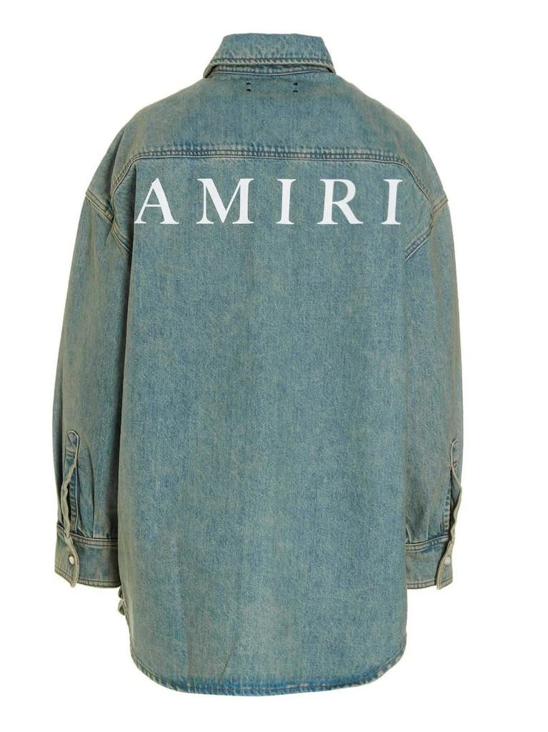 商品AMIRI|Amiri Logo Printed Oversized Denim Shirt,价格¥3993,第2张图片详细描述