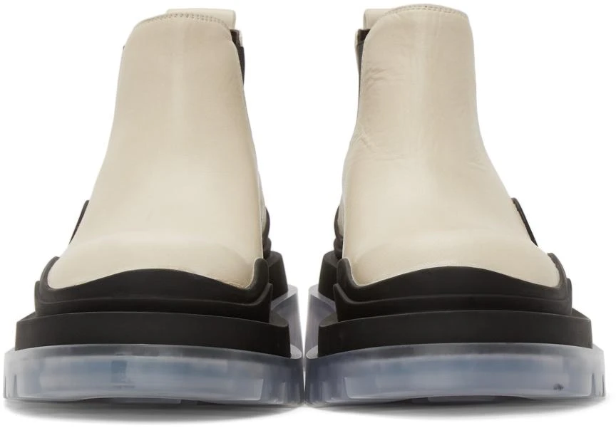 商品Bottega Veneta|Off-White Low 'The Tire' Chelsea Boots,价格¥9863,第2张图片详细描述