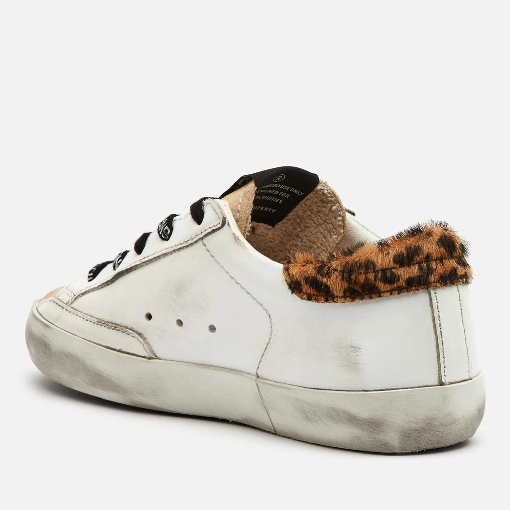 商品Golden Goose|Golden Goose Kids' Super Star Leather Trainers - White/Beige/Black/Beige Brown Leo,价格¥1133,第2张图片详细描述