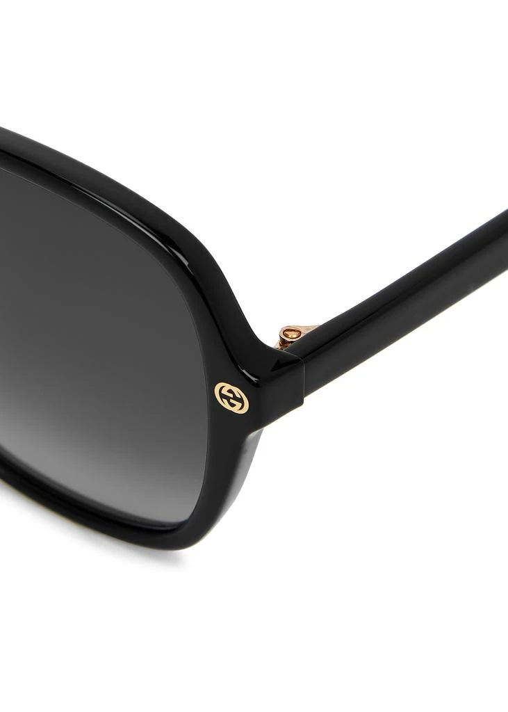 商品Gucci|Black oversized sunglasses,价格¥1857,第3张图片详细描述