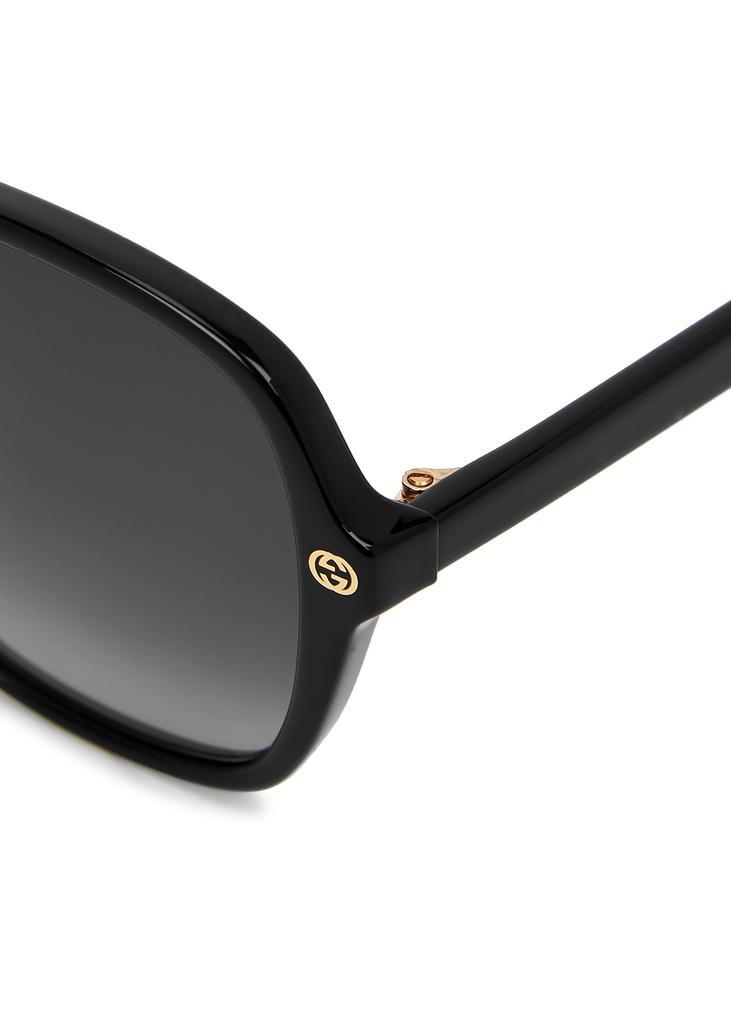 商品Gucci|Black oversized sunglasses,价格¥1560,第5张图片详细描述