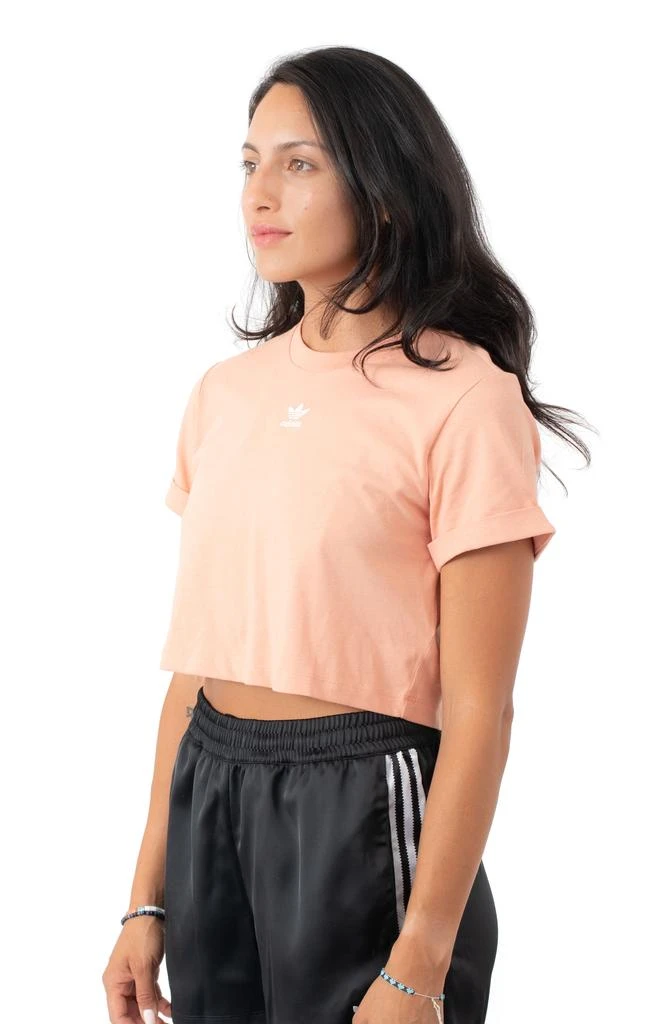 商品Adidas|(H37883) Emb. Logo Cropped Tee - Ambient Blush,价格¥62,第2张图片详细描述