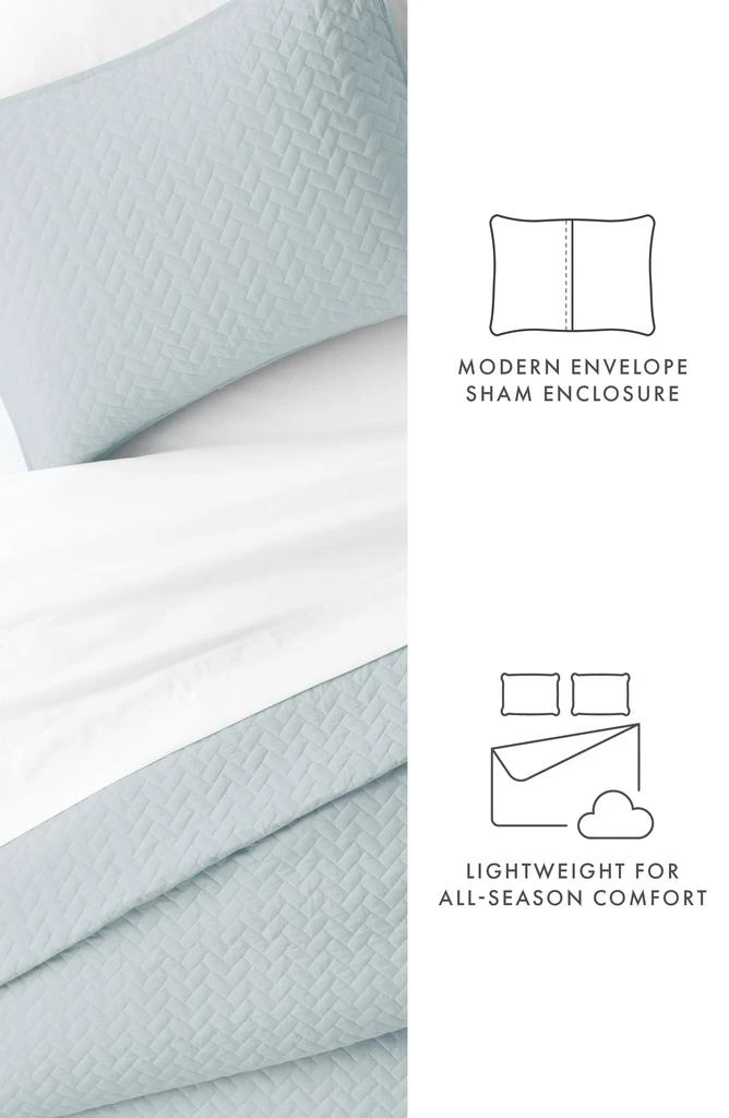 商品IENJOY HOME|IENJOY HOME Premium Ultra Soft Herring Pattern Quilted Coverlet Set,价格¥473,第3张图片详细描述