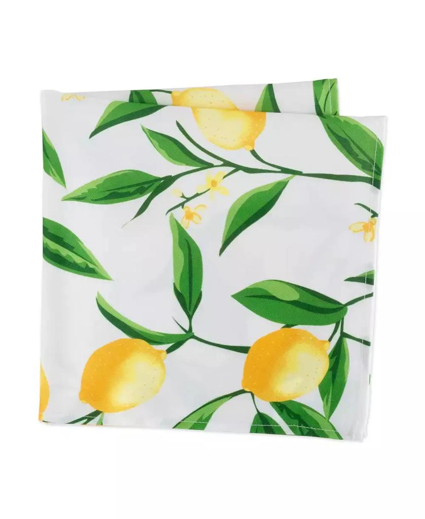 商品Design Imports|Lemon Bliss Print Outdoor Napkin, Set of 6,价格¥142,第4张图片详细描述