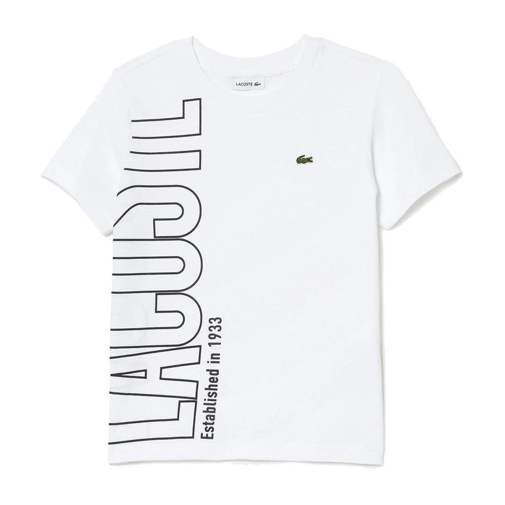 商品Lacoste|White Monogram Side Logo T-Shirt,价格¥231,第1张图片