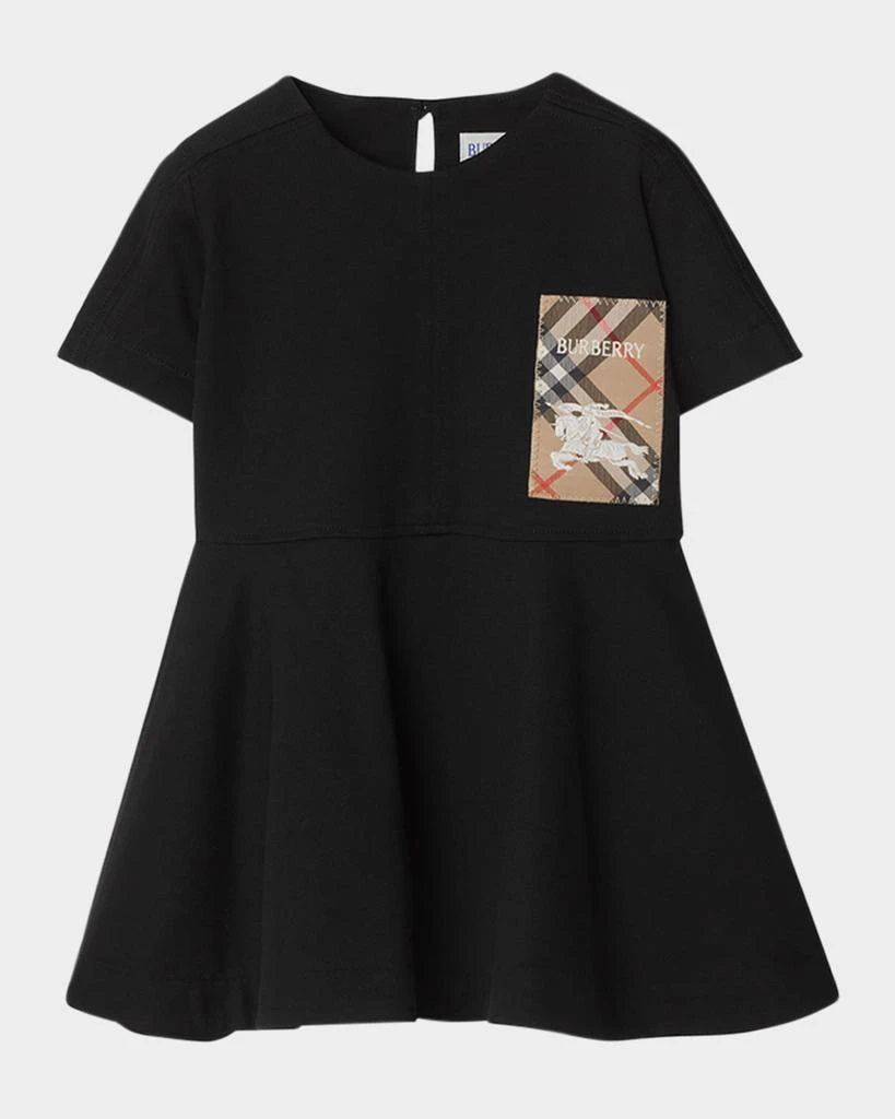 商品Burberry|Girl's Riley EKD Logo-Print Dress, Size 6M-2,价格¥2162,第1张图片