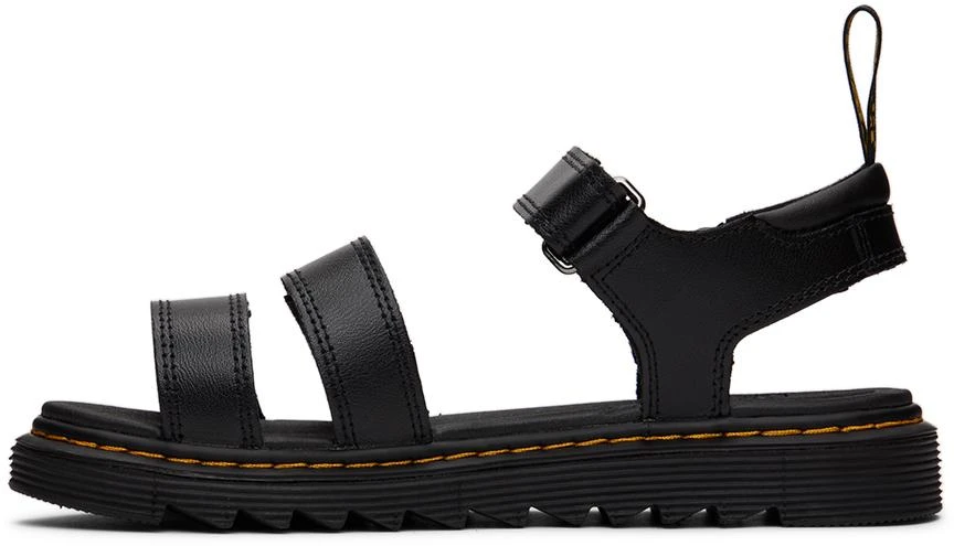 商品Dr. Martens|Kids Black Klaire Leather Strap Big Kids Sandals,价格¥664,第3张图片详细描述