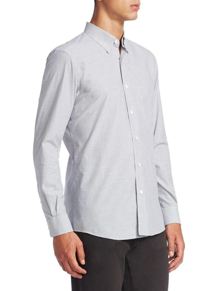 商品Zegna|Gingham Cotton Casual Button-Down Shirt,价格¥1393,第3张图片详细描述