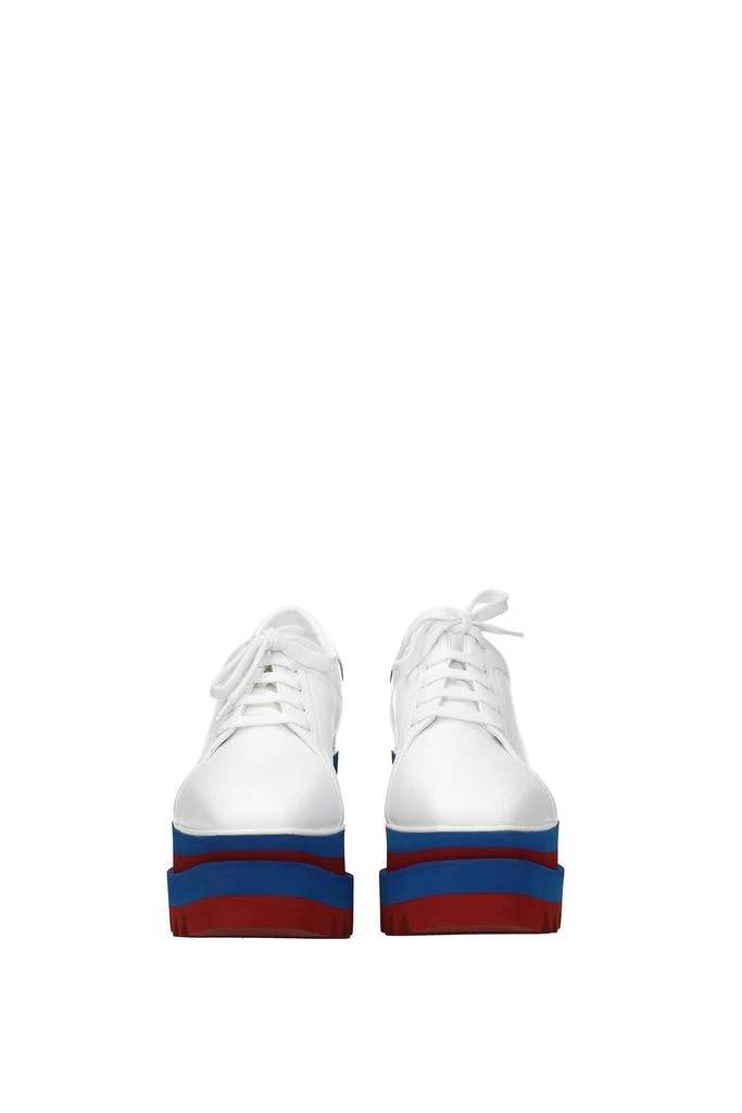 商品Stella McCartney|Lace up and Monkstrap Eco Leather White Blue,价格¥1817,第3张图片详细描述