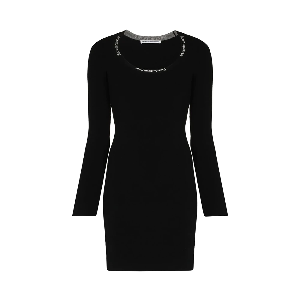 商品Alexander Wang|ALEXANDER WANG 黑色女士连衣裙 4KC4216-032,价格¥2870,第1张图片