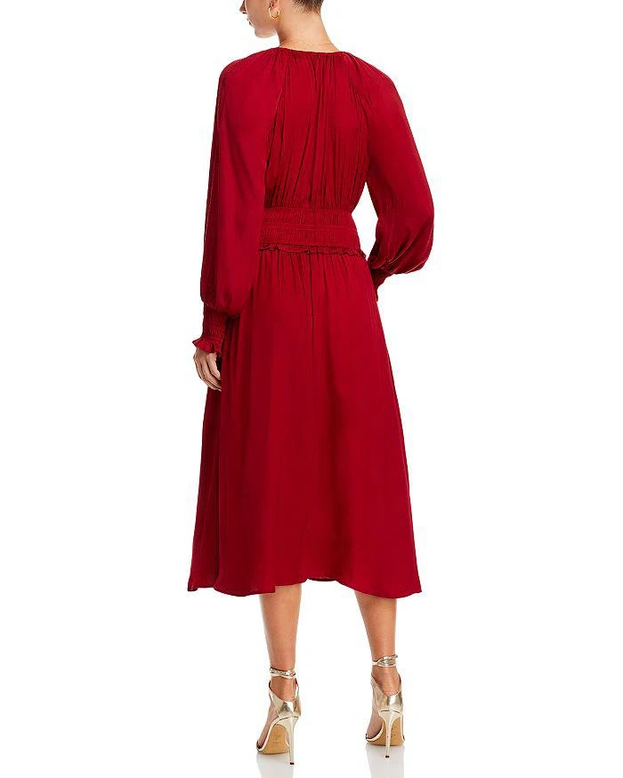 商品Tahari|Split Neck Midi Dress,价格¥1109,第3张图片详细描述