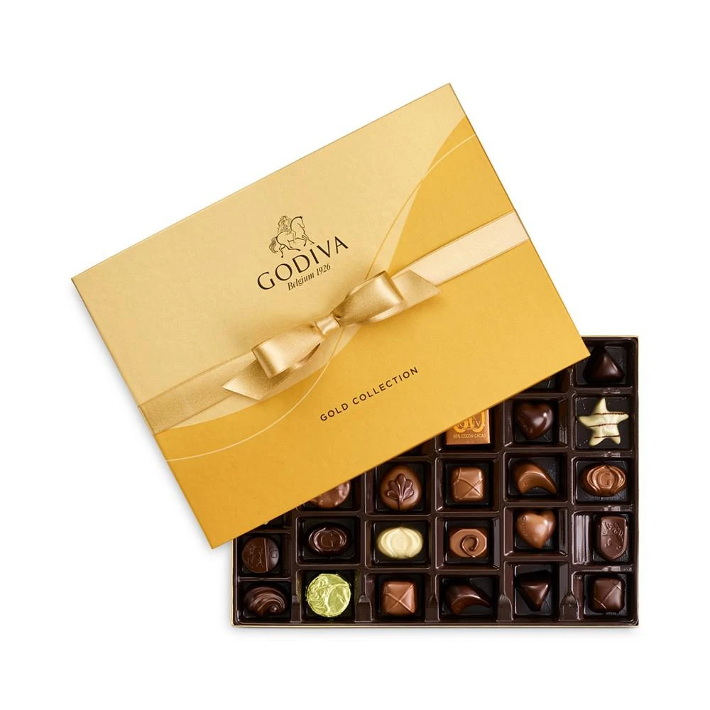 商品Godiva|Chocolate Gold Gift Box, Assorted, 36 Pc.,价格¥440,第3张图片详细描述