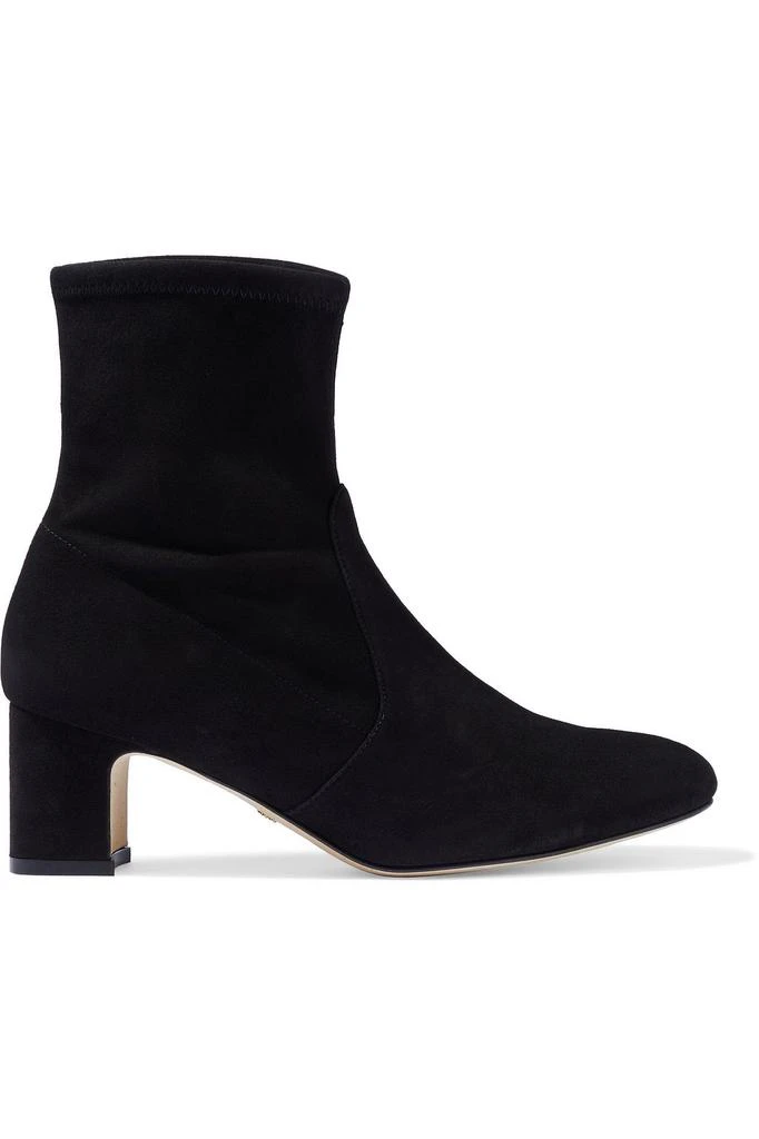 商品Stuart Weitzman|Niki stretch-suede sock boots,价格¥1477,第1张图片