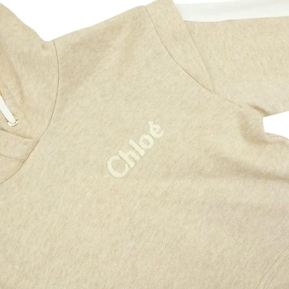 商品Chloé|Beige Marl Hooded Dress,价格¥580,第4张图片详细描述