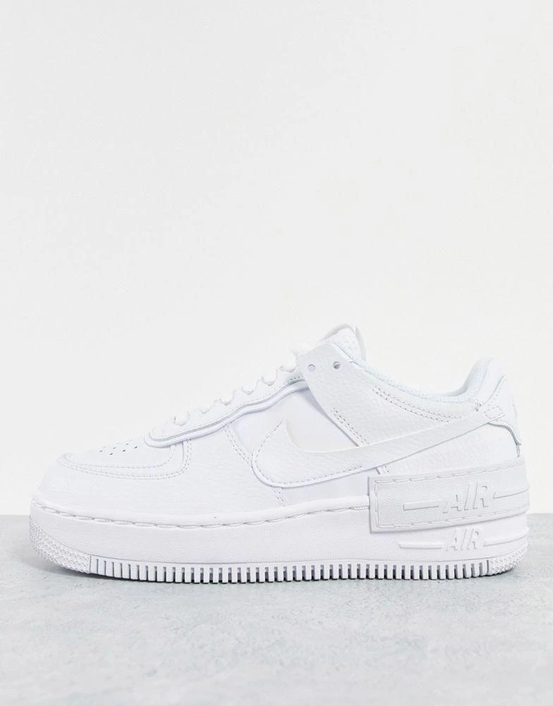 商品NIKE|Nike Air Force 1 Shadow trainers in triple white,价格¥1234,第1张图片