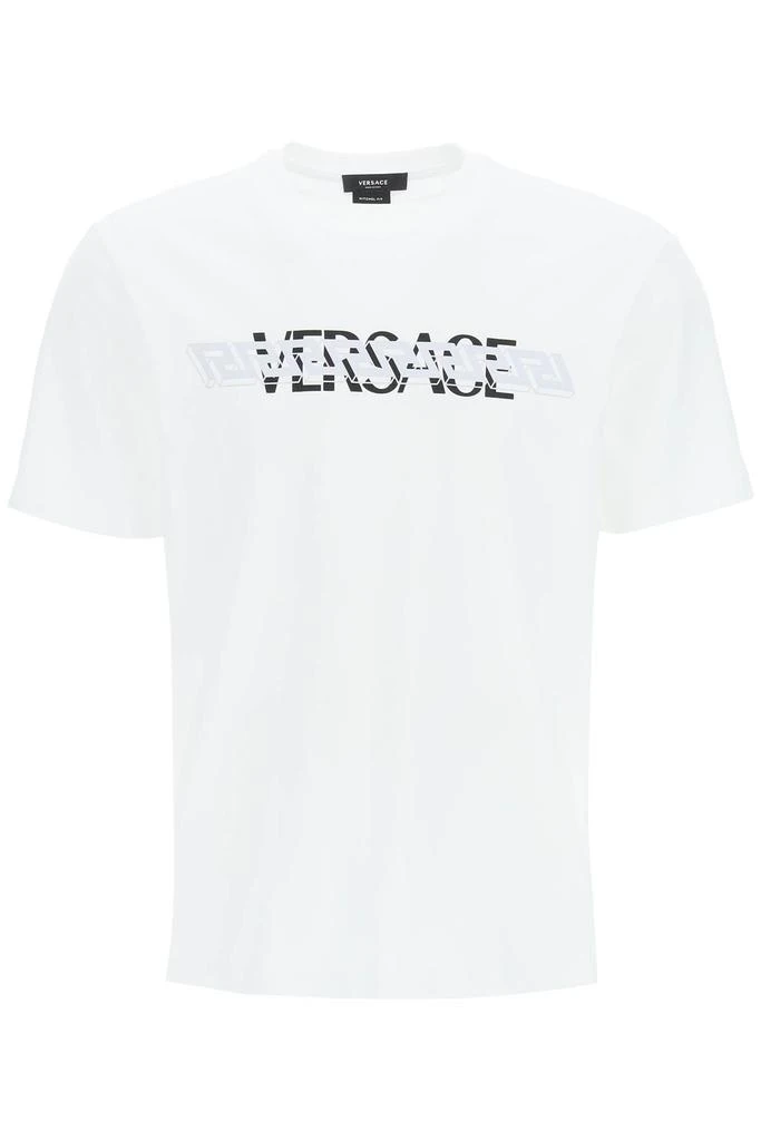 商品Versace|Versace mitchel fit t-shirt with greca and logo,价格¥1701,第1张图片