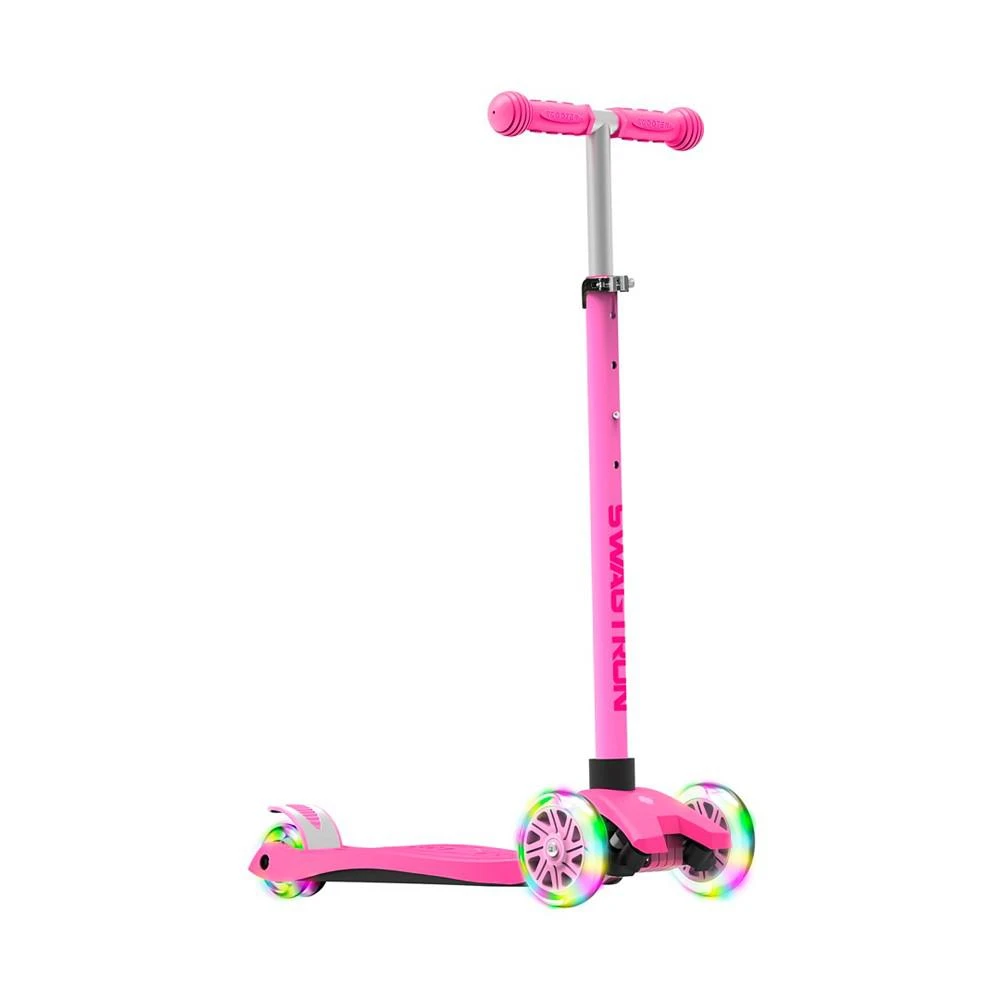 商品Swagtron|K5 3-Wheel Kids Scooter with Light-Up Wheels,价格¥374,第2张图片详细描述