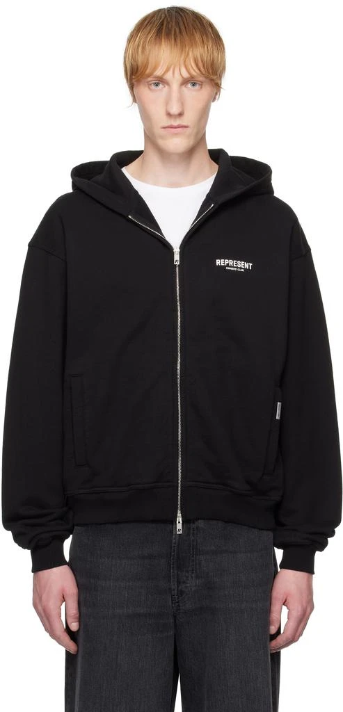 商品Represent|Black 'Represent Owners Club' Zip Hoodie,价格¥1903,第1张图片