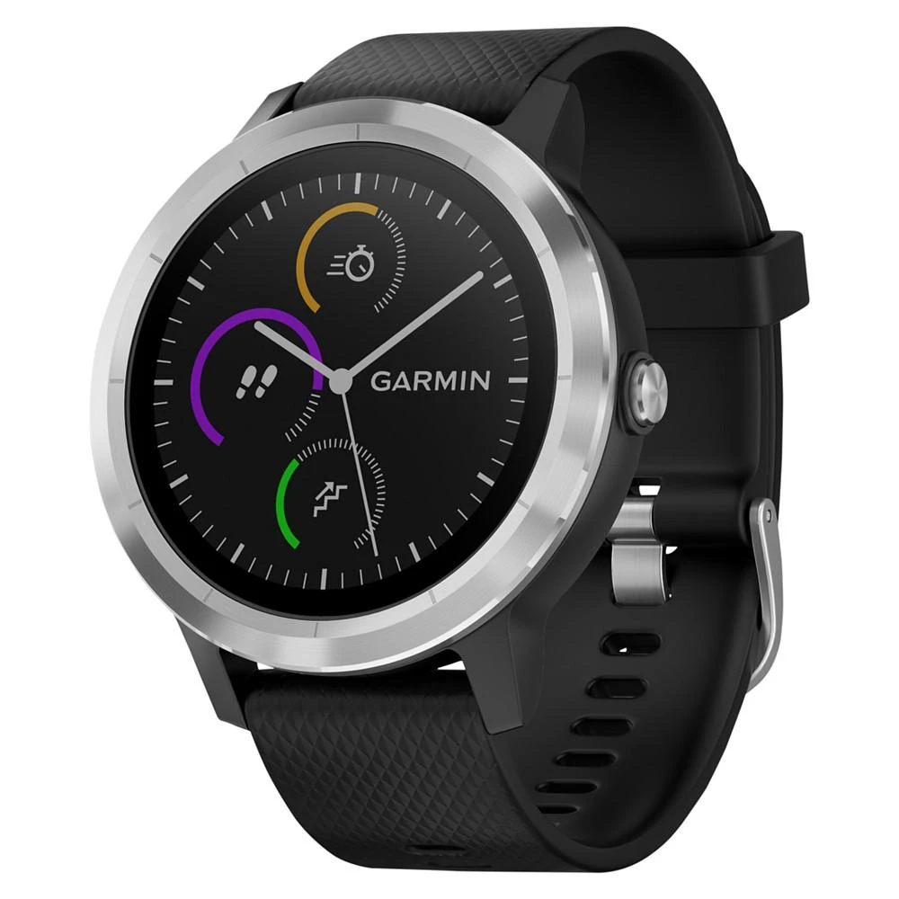 商品Garmin|Unisex vívoactive® 3 Black Silicone Strap Smart Watch 43mm,价格¥1869,第1张图片