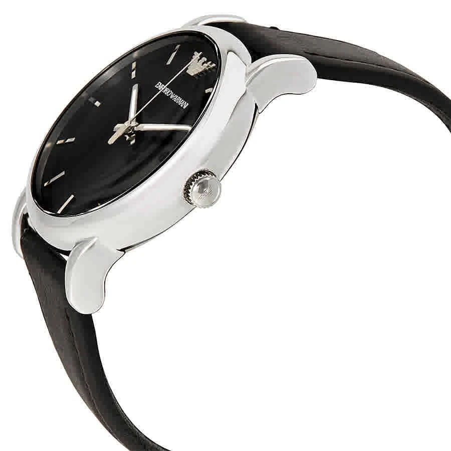 商品Emporio Armani|Classic Black Dial Black Leather Men's Watch AR1692,价格¥726,第2张图片详细描述