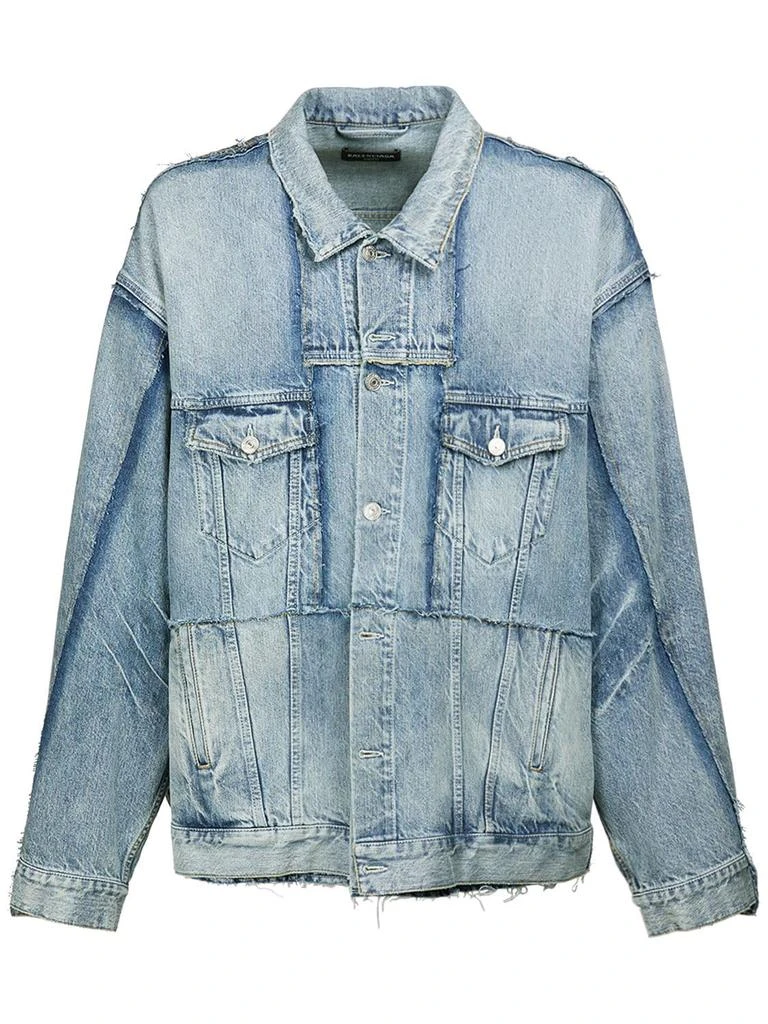 商品Balenciaga|Cut-up Cotton Denim Jacket,价格¥13842,第1张图片