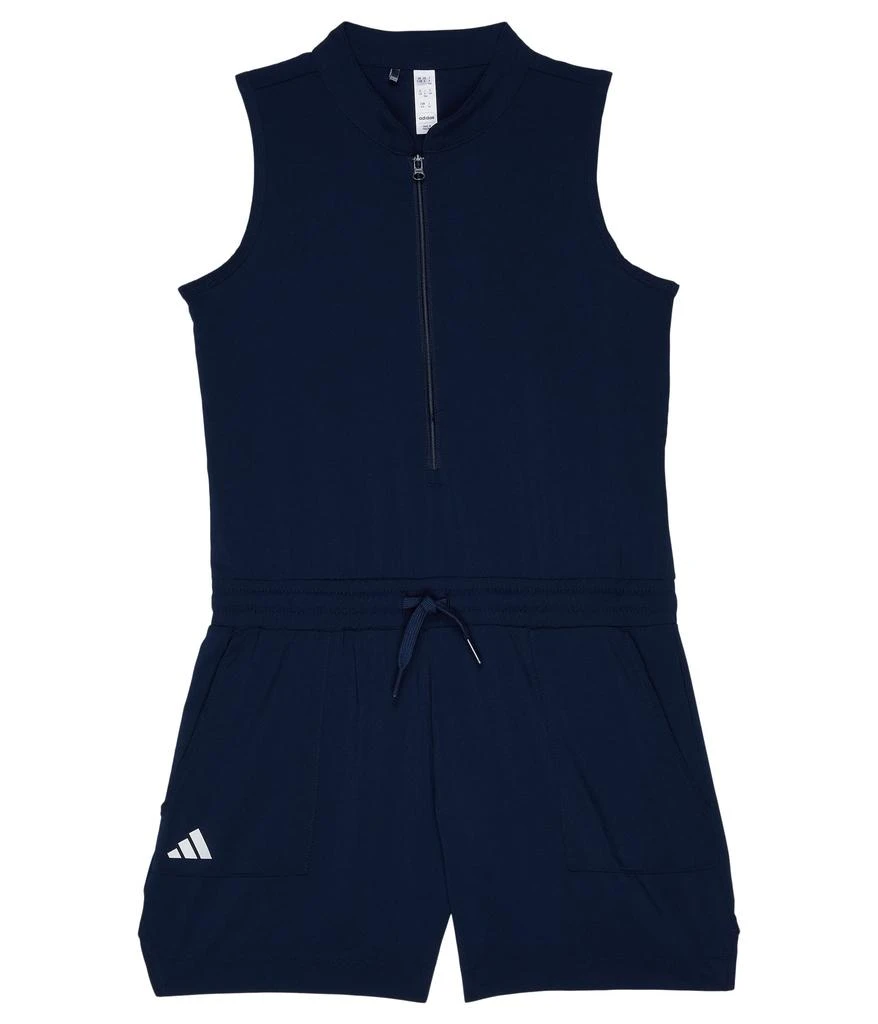 商品Adidas|1/2 Zip Short Sleeve Romper (Little Kids/Big Kids),价格¥337,第1张图片