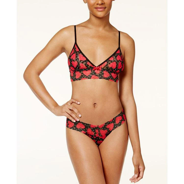 商品Hanky Panky|Queen Of Hearts Lace Bralette 6R7426,价格¥214,第3张图片详细描述