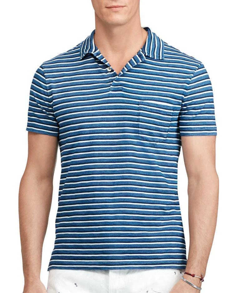 商品Ralph Lauren|Striped Cotton Slim Fit Polo Shirt,价格¥268,第1张图片