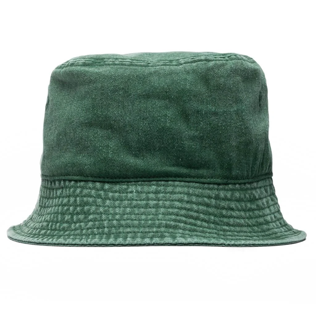 商品STUSSY|Stussy Washed Stock Bucket Hat - Green,价格¥345,第3张图片详细描述