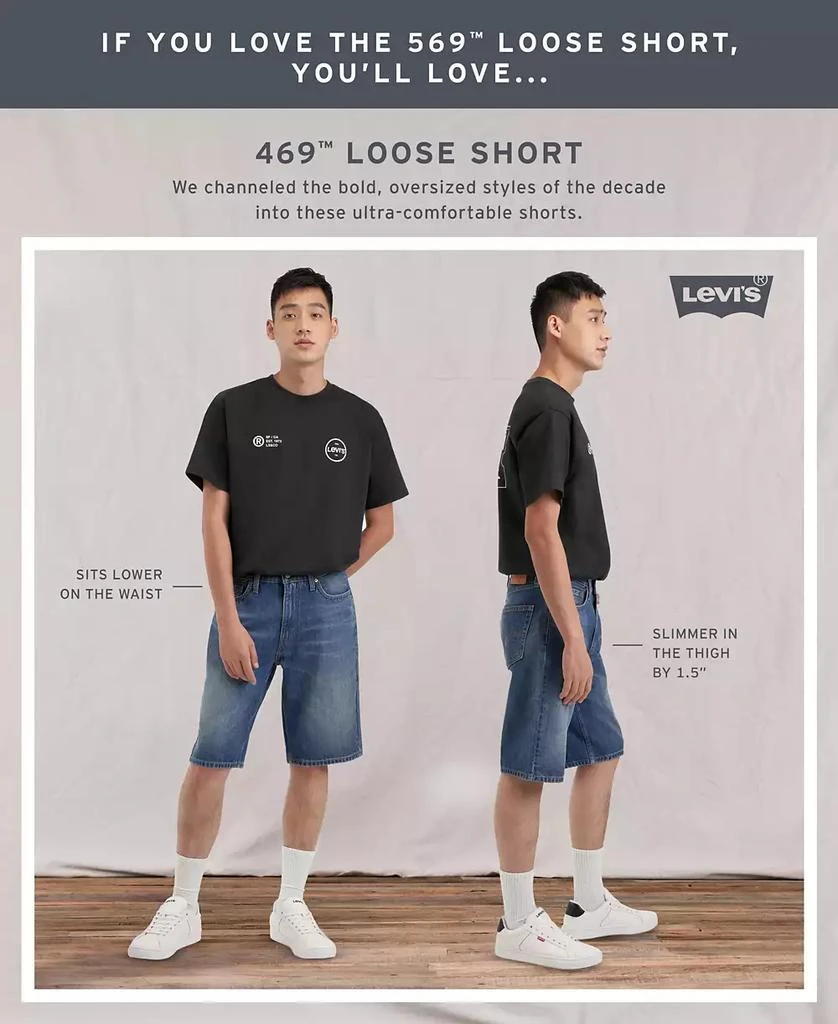 商品Levi's|Men's 469 Loose 12" Jean Shorts,价格¥260,第4张图片详细描述