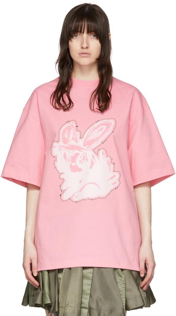 商品We11done|Pink Cotton T-Shirt,价格¥1151,第1张图片
