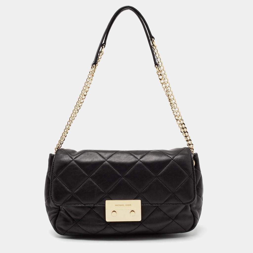 商品[二手商品] Michael Kors|Michael Kors Black Leather Large Sloan Shoulder Bag,价格¥1352,第1张图片