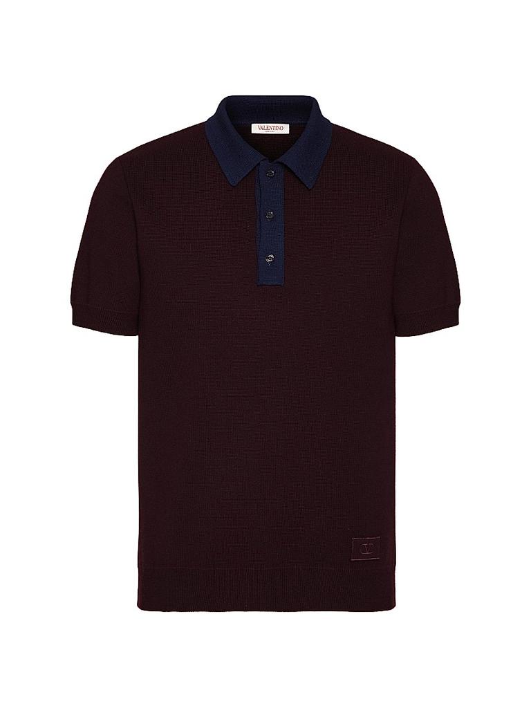 Valentino Wool Polo T-Shirt with V-Logo - Polo Shirts - Free