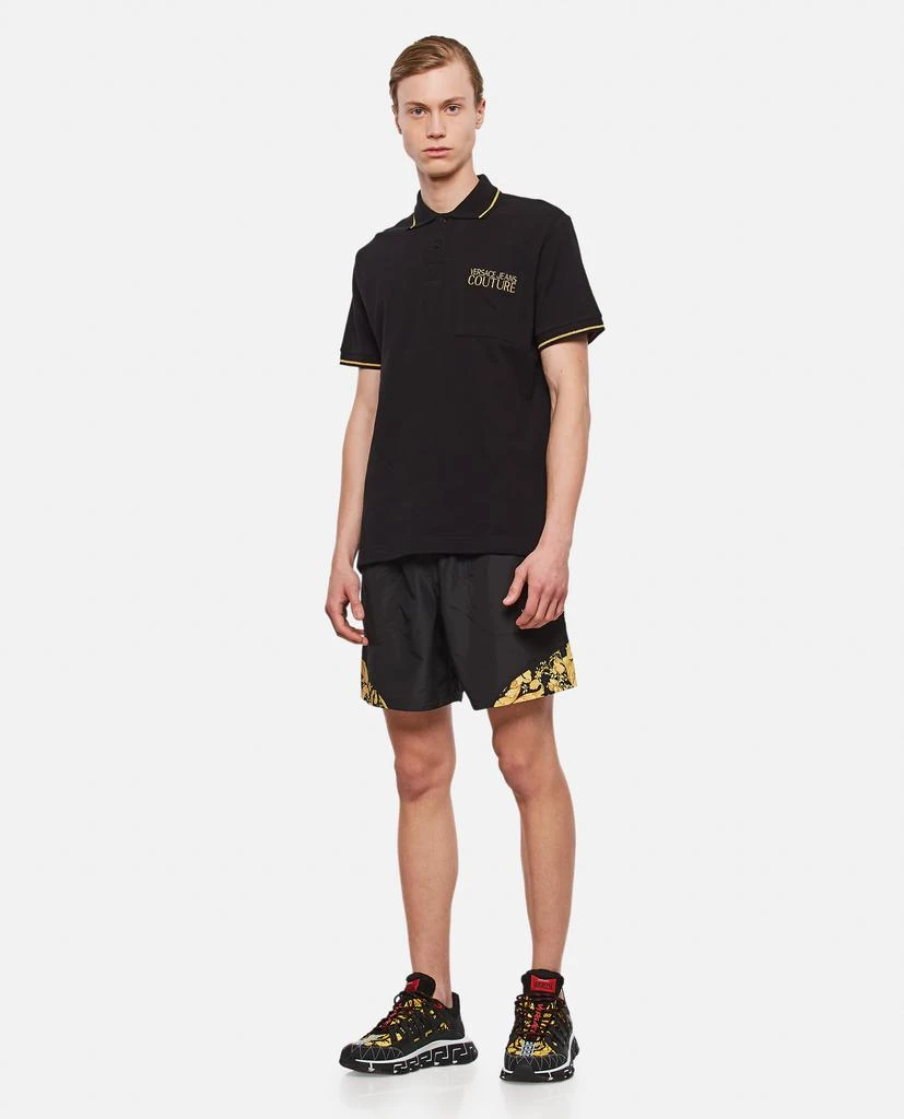 商品Versace|POCKET LOGO COTTON POLO SHIRT,价格¥1056,第2张图片详细描述