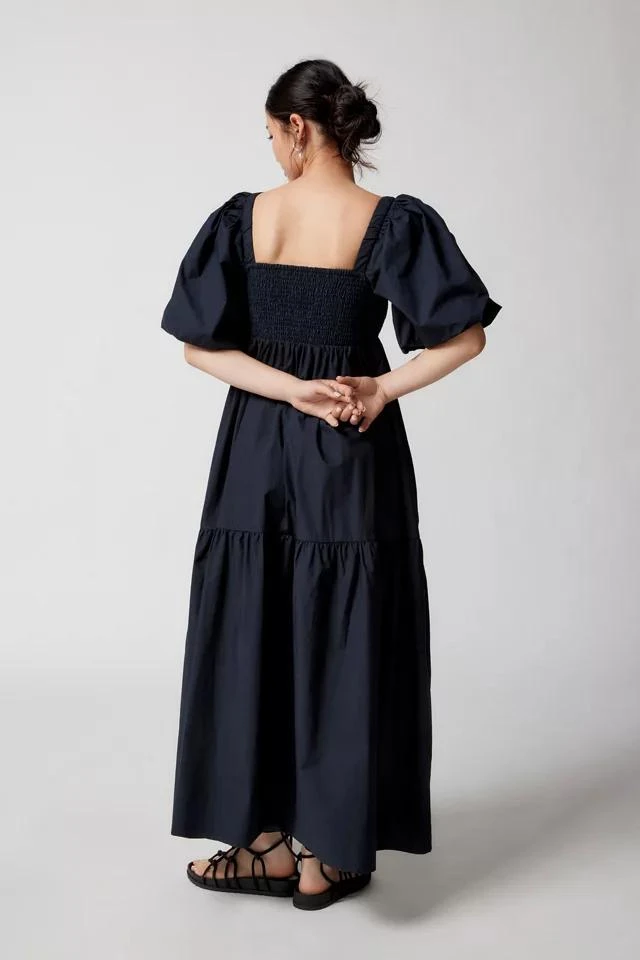 商品Kimchi Blue|Kimchi Blue Shara Puff Sleeve Midi Dress,价格¥382,第4张图片详细描述