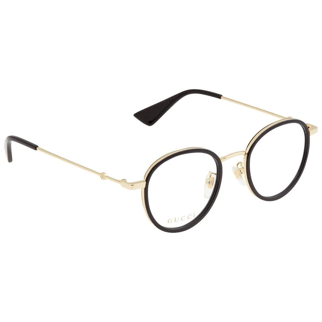 商品Gucci|Gucci Clear Demo Round Unisex Eyeglasses GG0608OK 001 49,价格¥1411,第1张图片