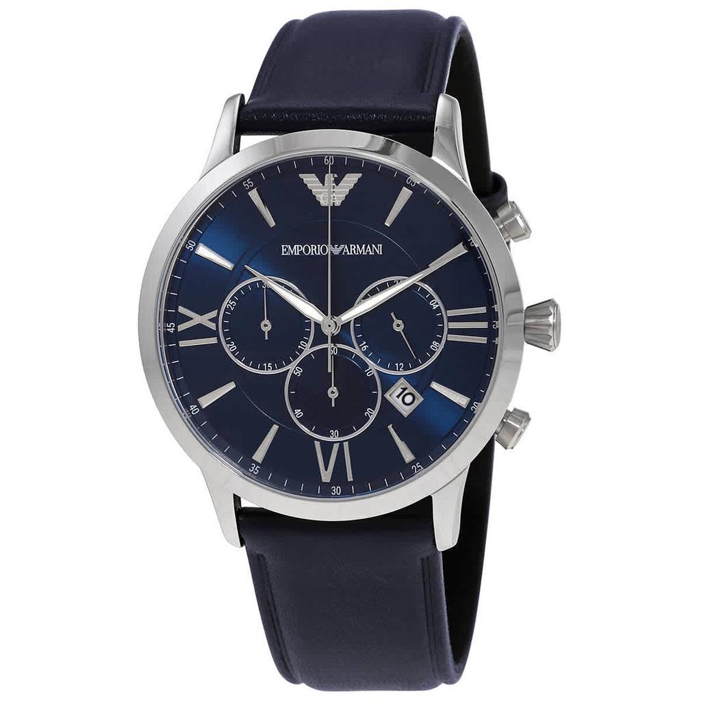 商品Emporio Armani|Chronograph Quartz Blue Dial Mens Watch AR11226,价格¥1131,第1张图片
